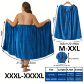 Women‘s Plus Size Bath Skirt & Shower Cap Set